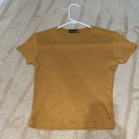 burnt orange cropped tee - Picture 1 of 2